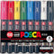 uni-Posca Paint Marker Pen - Extra Fine Point - Set of 8 (Pc-1M8C), Model:PC-1M 8C